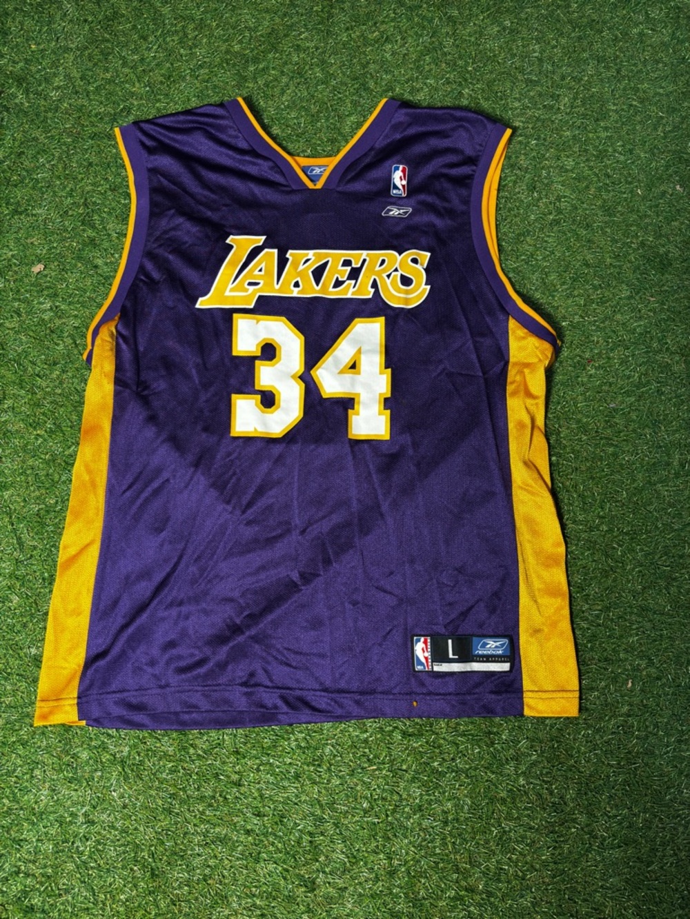Reebok Shaq Oniel Lakers purple jersey Size Large